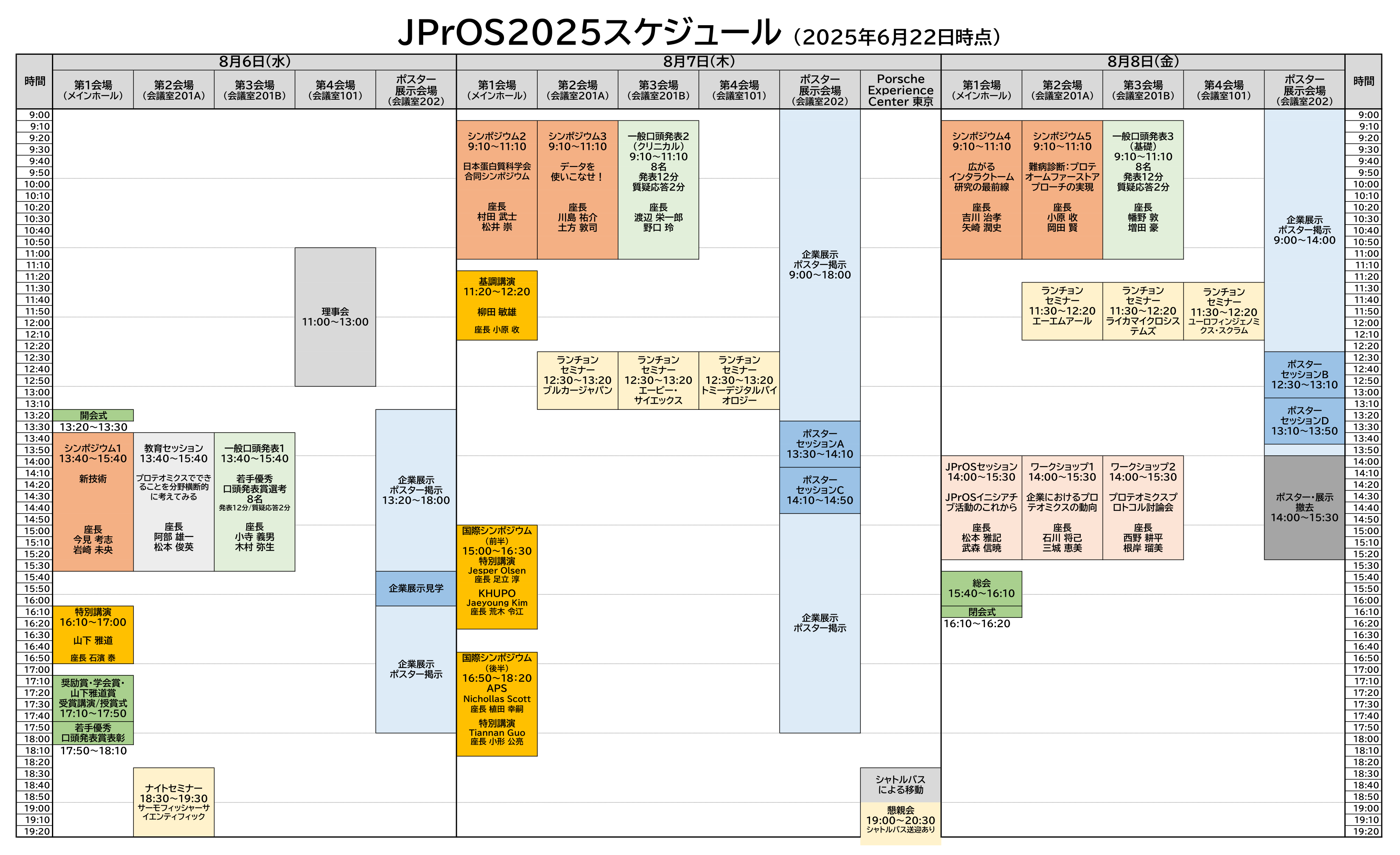 タイムテーブル